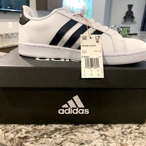 Adidas Mens 8.5 Grand Court Shoes